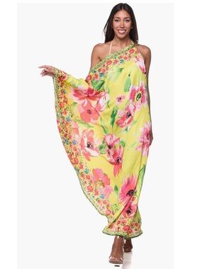 Ranees One Shoulder Cover Up Maxi Dress NWOT